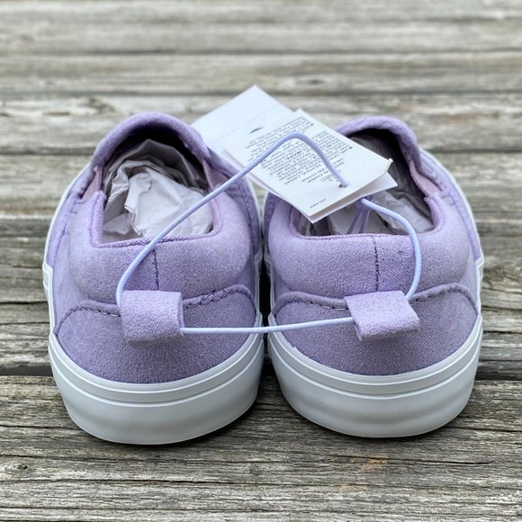 Old Navy Royal Purple Perforated Faux-Suede Slip-Ons For Toddler Girls - Picture 5 of 10